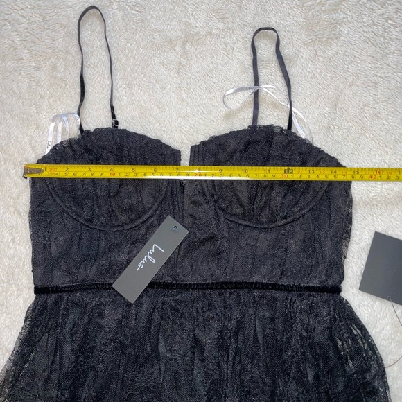 Lulus Black Strapless‎ Lace Dress - Picture 3 of 11